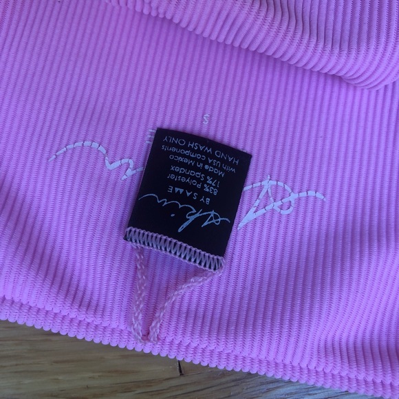 Pink Ribbed Bikini Set - Picture 4 of 7